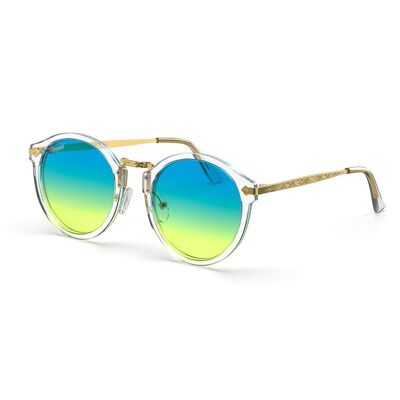 Hemmet® Vintage Raider Sun | Crystal - Acid Blue