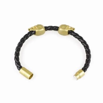 Le bracelet en or tête de mort et corde Hemmet® 2