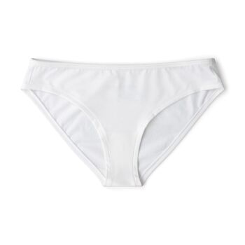 Slip taille mi-haute Essentiel - Blanc doux 3