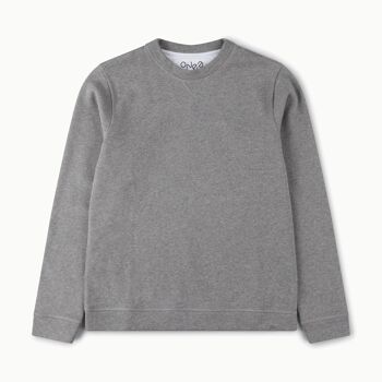 Sweat-shirt de tous les jours unisexe - gris moyen chiné 1