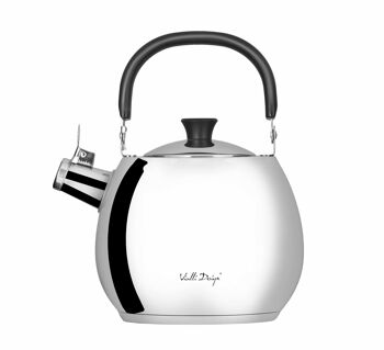 Bouilloire 2,5l avec sifflet acier poli BOLLA 8623