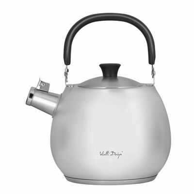 2.5l kettle with a whistle, matt steel BOLLA 8630