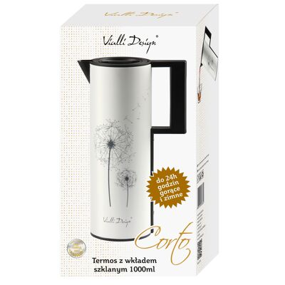 Thermos white 1l CORTO 8382