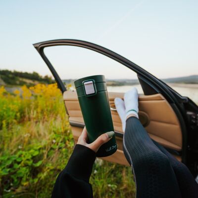 Thermal mug green 400ml FUORI 7695