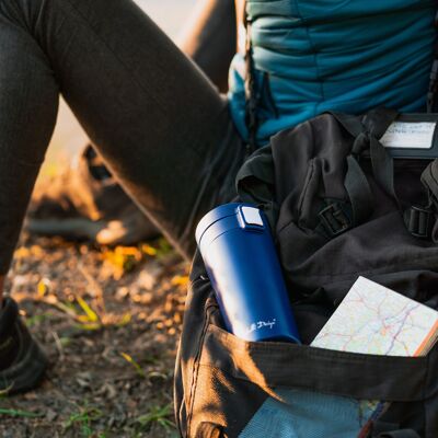 Thermal mug navy blue 400ml FUORI 7701