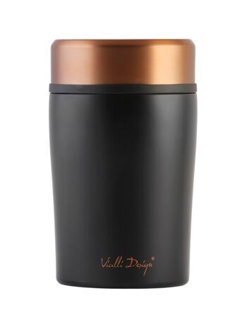 Thermos dîner noir or rose 500ml FUORI 8067 1