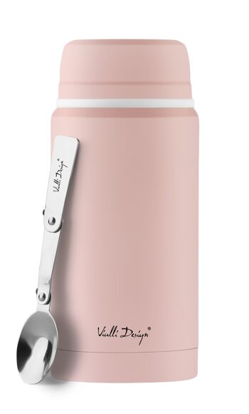 Thermos déjeuner rose 750ml FUORI 8111 1