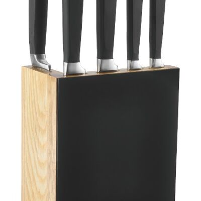SET mit 5 Messern in Block schwarz FINO 5240