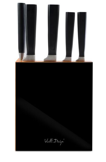 SET de 5 couteaux en bloc noir FINO 5240 3