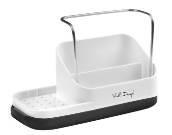 Organisateur de cuisine avec distributeur de liquide blanc LIVIO DUO 8302 4