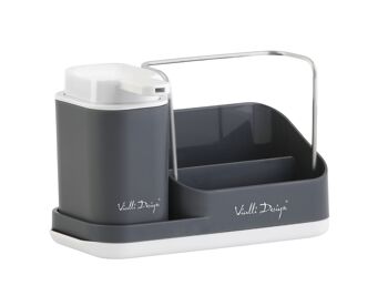 Organisateur de cuisine avec distributeur de liquide gris LIVIO DUO 8319 4