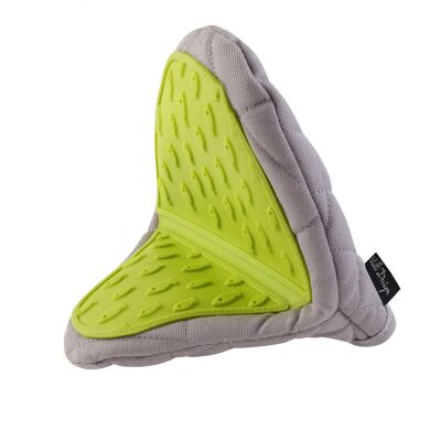 Palm mitten with silicone grey-green LIVIO 5992