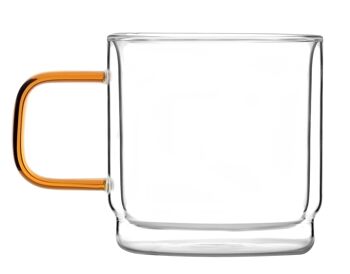 SET de 2 verres double paroi 320ml AMBRE 8586 2