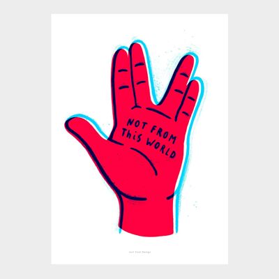 A3 Pas de ce monde | Cartel coloré de l'impression de l'art de l'illustration