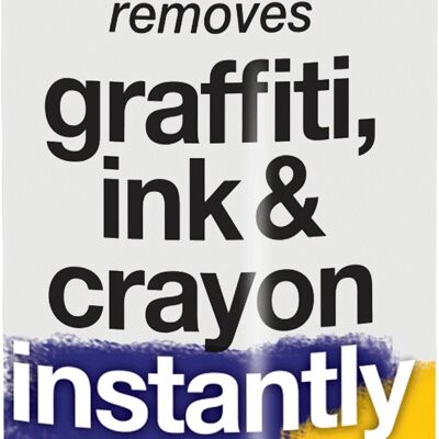 Removedor de graffiti, tinta y crayones