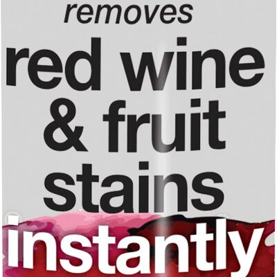 Quitamanchas de vino tinto y frutas