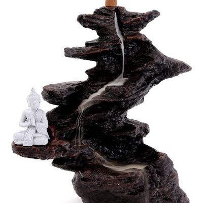 Large Buddha Waterfall Backflow Incense Burner 25cm