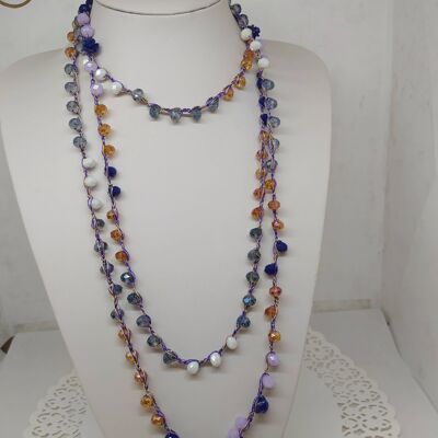 Donange bijoux necklace with crystalline