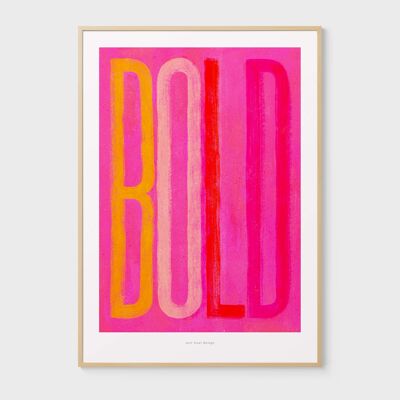 A3 Bold | Colorful Typography Poster Illustration Art Print