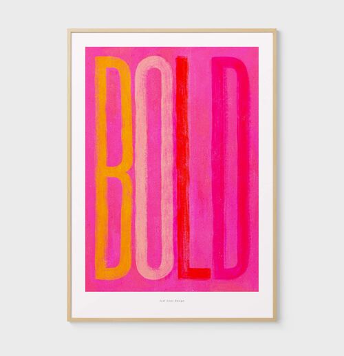 A4 Bold | Colorful Typography Poster Illustration Art Print