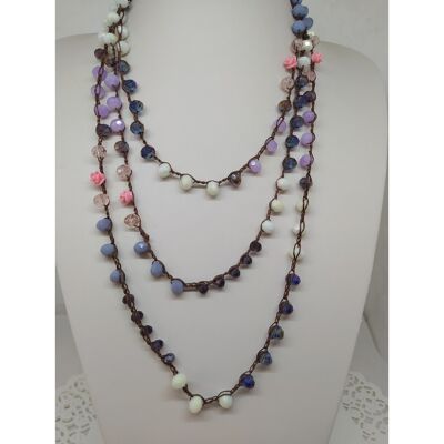 Donange bijoux long necklace with crystalline