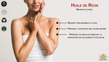 Huile végétale de ricin BIO 100mL 3