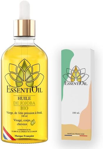 Huile végétale de jojoba BIO 100mL 2