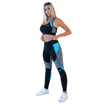 Leggings con banda de compresión Ropa deportiva activa blanca (KIR6404)