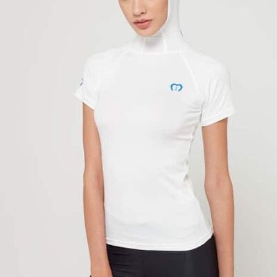 Pro Sports Hijab S/Sleeve Top White (SP5101)
