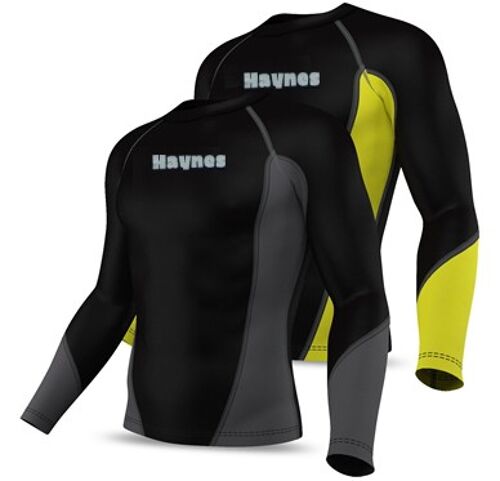 Haynes Long Sleeves Black with Yellow (HA-956)