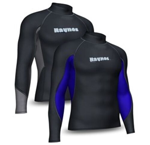 Haynes Long Sleeves Black with Blue (HA-952)