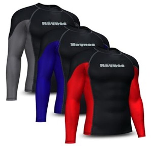 Haynes Long Sleeves Black with Red (HA-955)