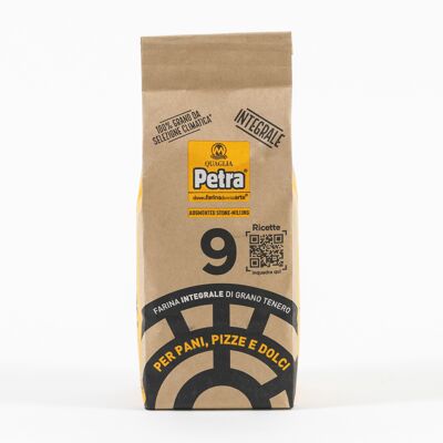 PETRA 9 - Wholegrain stoneground clean wheat flour from climatically selected wheat 500 gr