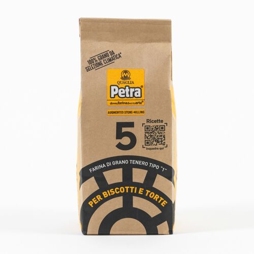 PETRA 5 - Type “1” stoneground clean wheat flour from climatically selected wheat 500 Gr