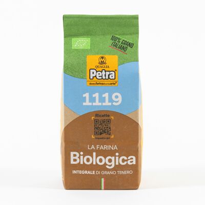PETRA 1119 - Farine de blé tendre biologique complète à partir de blé 100% italien