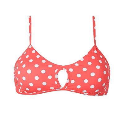 Top Bikini Lunares Rojo (1-1-2-1-1; XS-S-M-L-XL)