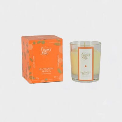 Fresh Mandarin scented mini candle - 75gr