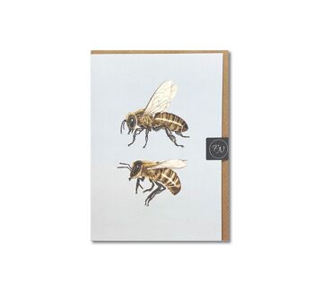 Duo d'abeilles - Carte de vœux