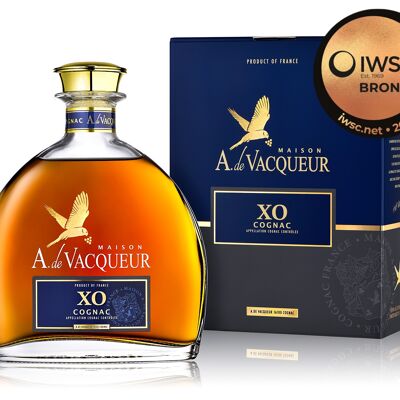 Cognac XO Maison A. de Vacqueur und sein Etui