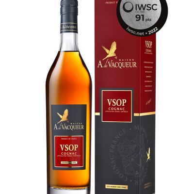 Cognac VSOP Maison A. de Vacqueur et son étui