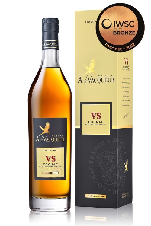 Cognac VS Maison A. de Vacqueur et son étui