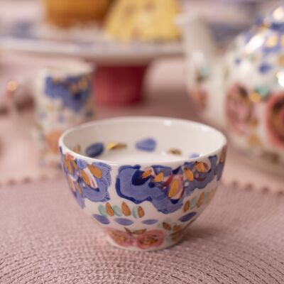 Blue Floral Serving Bowl