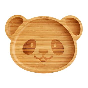 Bubba Boo Bamboo Panda Assiette et Cuillère Set_Pink 3