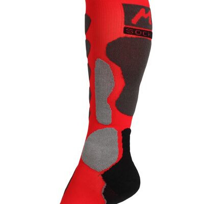 MSOCKS Skisocke MSK-02 Woman rot/grau