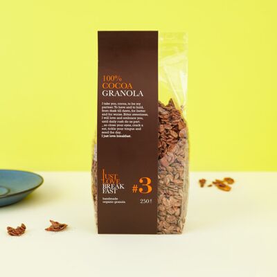 #3 250g de granola 100% cacao biologique