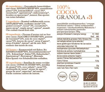 #3 700g de granola bio 100% cacao 3