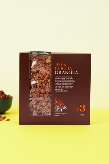 #3 700g de granola bio 100% cacao 1