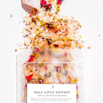 Self Love Potion | Crystal Bath Soak - Ritual Bath Salts