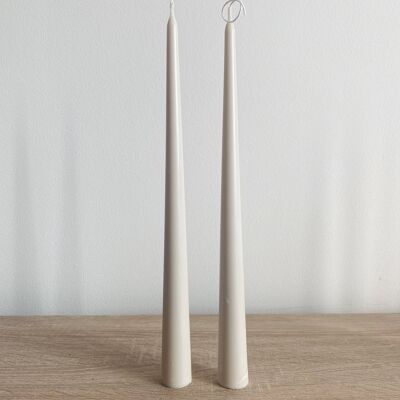 Stone Tall Tapered Candle Set 6