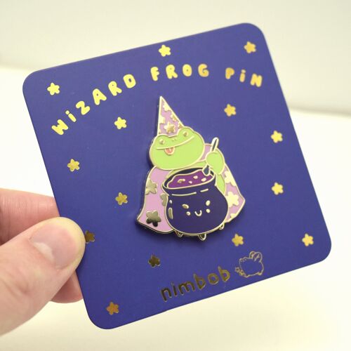 Wizard Frog - Enamel Pin - Halloween Froggy